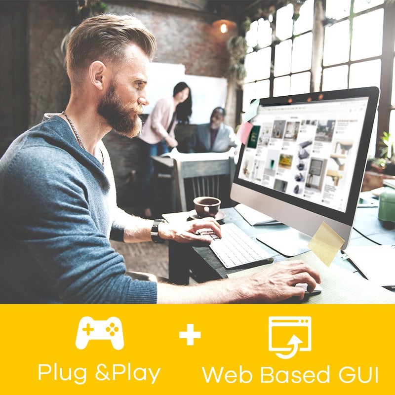 Zyxel 5-Port Gigabit Ethernet Web-Managed Switch | VLAN Support | Sturdy Metal Case | Desktop or Wall-Mount | Fanless | QoS | Ethernet Splitter [GS1200-5] - Image 5